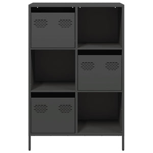 Ντουλάπι Μαύρο 68x39x103,5 εκ. από Χάλυβα - Pakobazaar