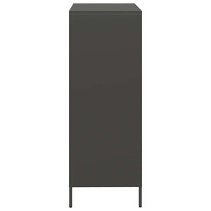 Ντουλάπι Μαύρο 68x39x103,5 εκ. από Χάλυβα - Pakobazaar
