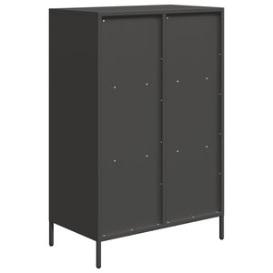 Ντουλάπι Μαύρο 68x39x103,5 εκ. από Χάλυβα - Pakobazaar