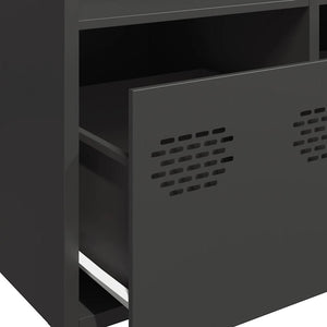 Ντουλάπι Μαύρο 68x39x103,5 εκ. από Χάλυβα - Pakobazaar