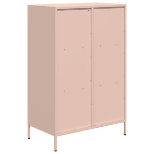 Ντουλάπα Ροζ 68x39x103,5 εκ. από Χάλυβα