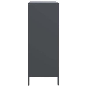 Ντουλάπι Ανθρακί 68x39x103,5 εκ. από Χάλυβα