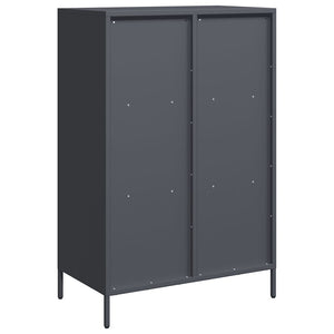 Ντουλάπι Ανθρακί 68x39x103,5 εκ. από Χάλυβα