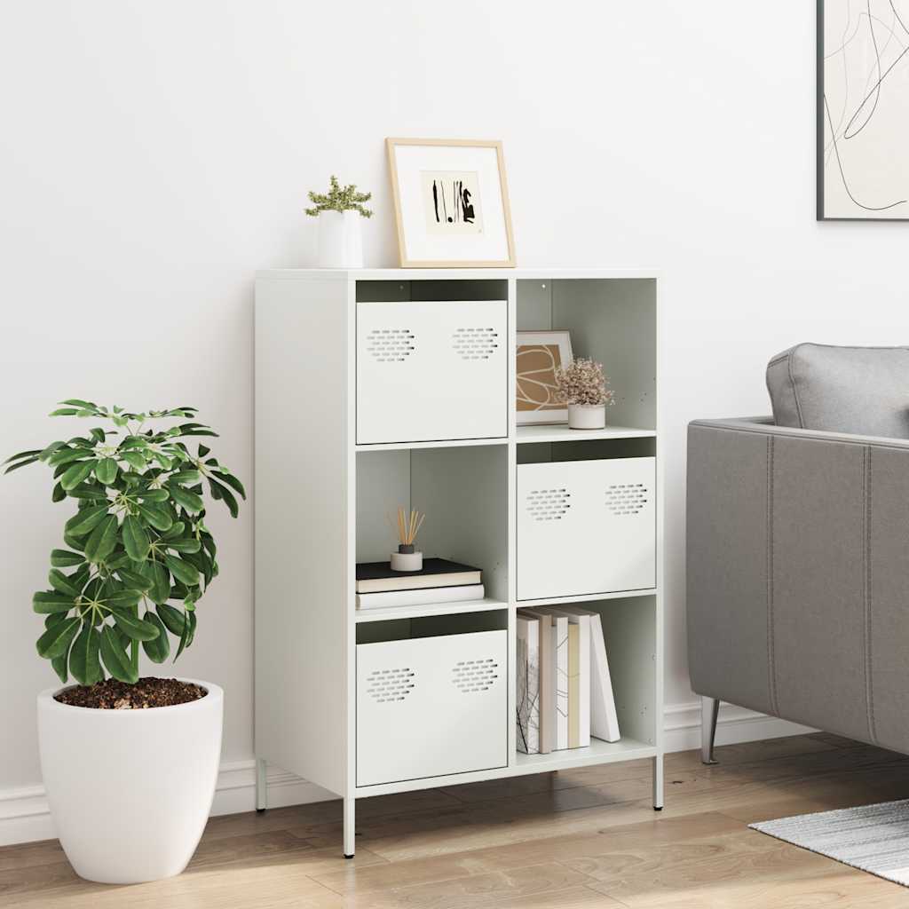 Ντουλάπα Λευκό 68x39x103,5 εκ. από Χάλυβα - Pakobazaar