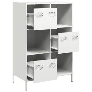Ντουλάπα Λευκό 68x39x103,5 εκ. από Χάλυβα - Pakobazaar