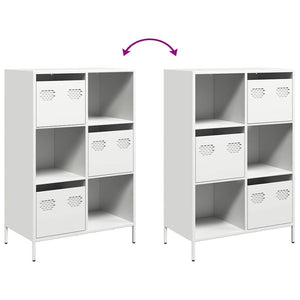 Ντουλάπα Λευκό 68x39x103,5 εκ. από Χάλυβα - Pakobazaar