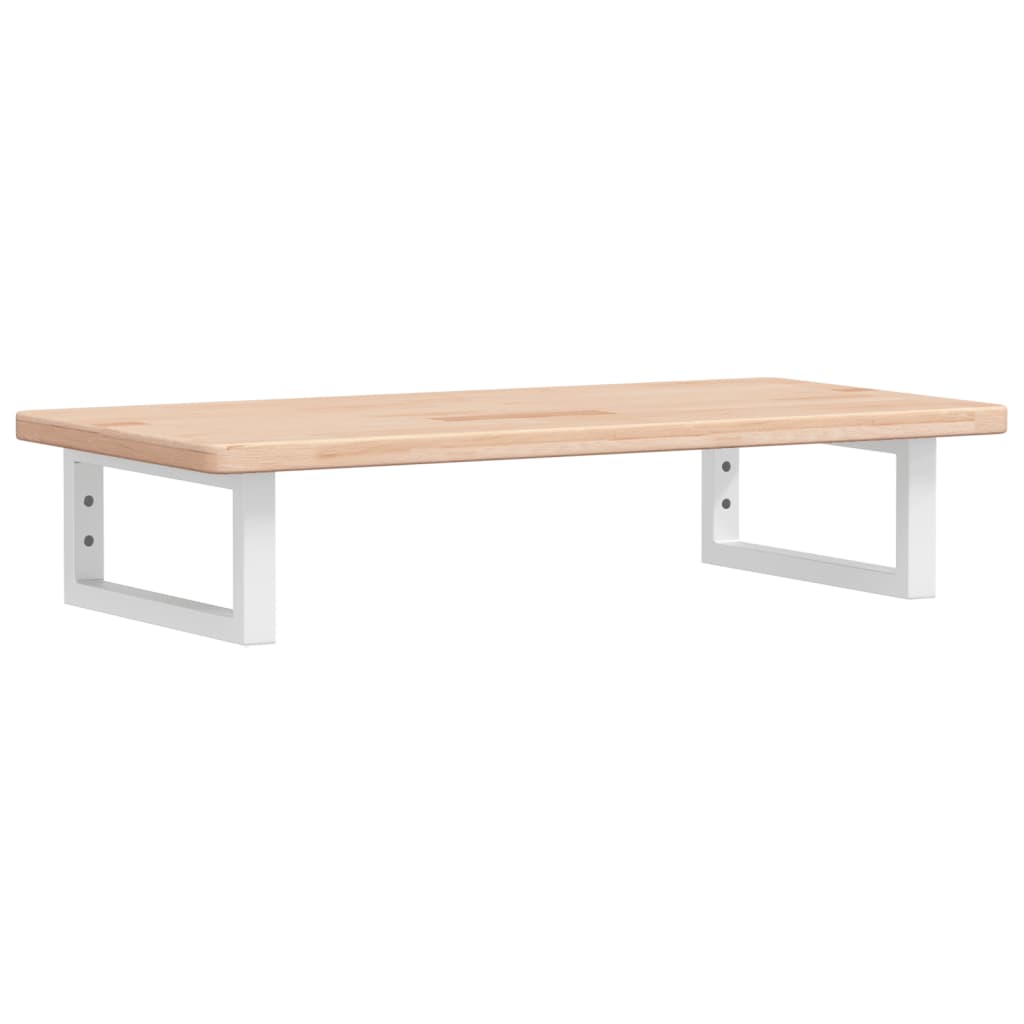 Ράφι Νιπτήρα Τοίχου από Ατσάλι / Μασίφ Ξύλο Δρυός