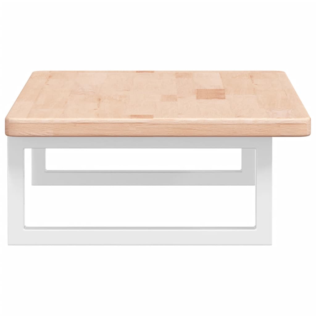 Ράφι Νιπτήρα Τοίχου από Ατσάλι / Μασίφ Ξύλο Δρυός