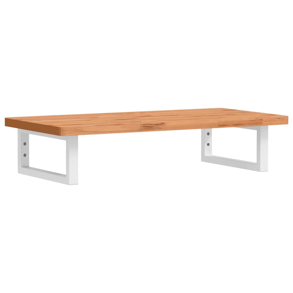 Ράφι Νιπτήρα Τοίχου από Ατσάλι / Μασίφ Ξύλο Οξιάς