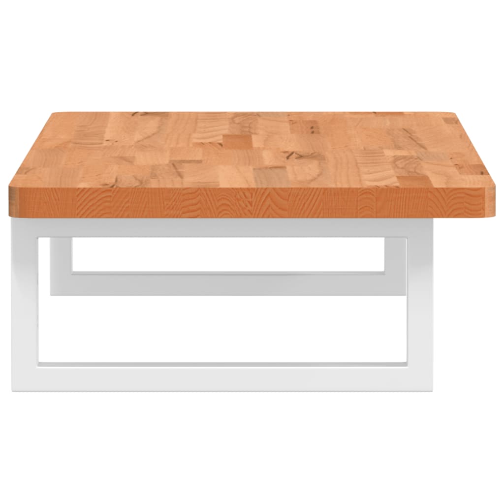 Ράφι Νιπτήρα Τοίχου από Ατσάλι / Μασίφ Ξύλο Οξιάς