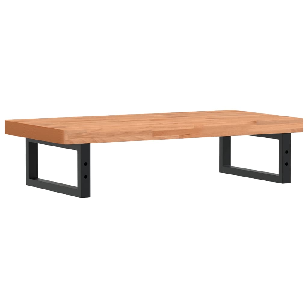 Ράφι Νιπτήρα Τοίχου από Ατσάλι / Μασίφ Ξύλο Οξιάς