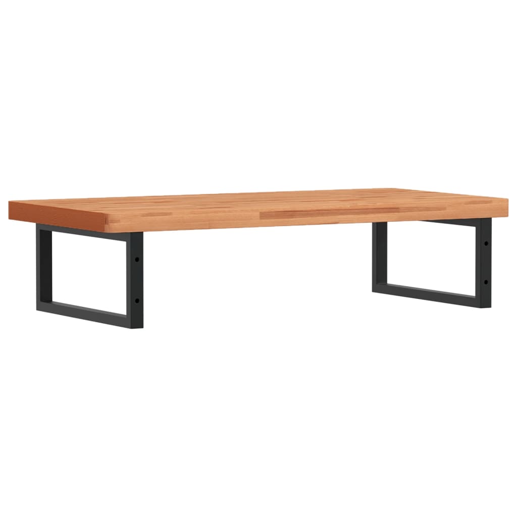 Ράφι Νιπτήρα Τοίχου από Ατσάλι / Μασίφ Ξύλο Οξιάς