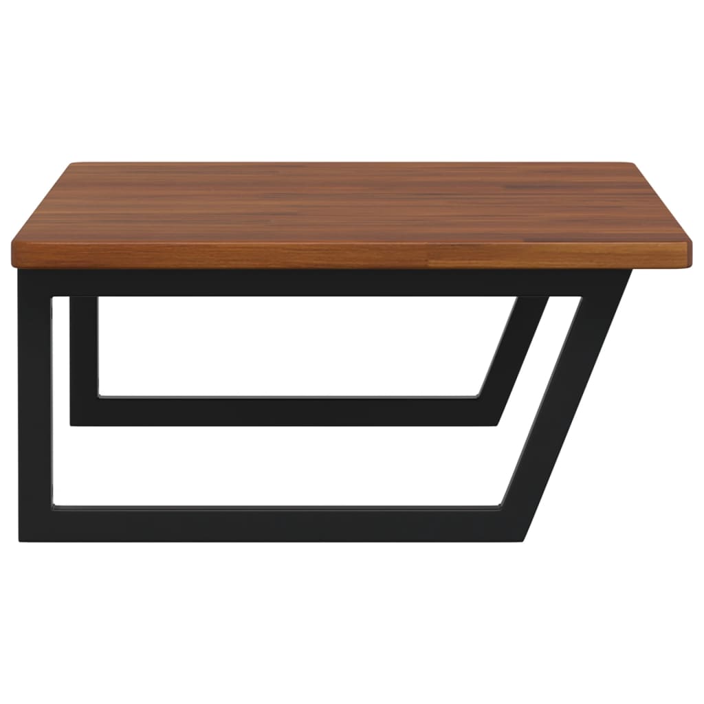 Ράφι Νιπτήρα Τοίχου από Ατσάλι / Μασίφ Ξύλο Δρυός