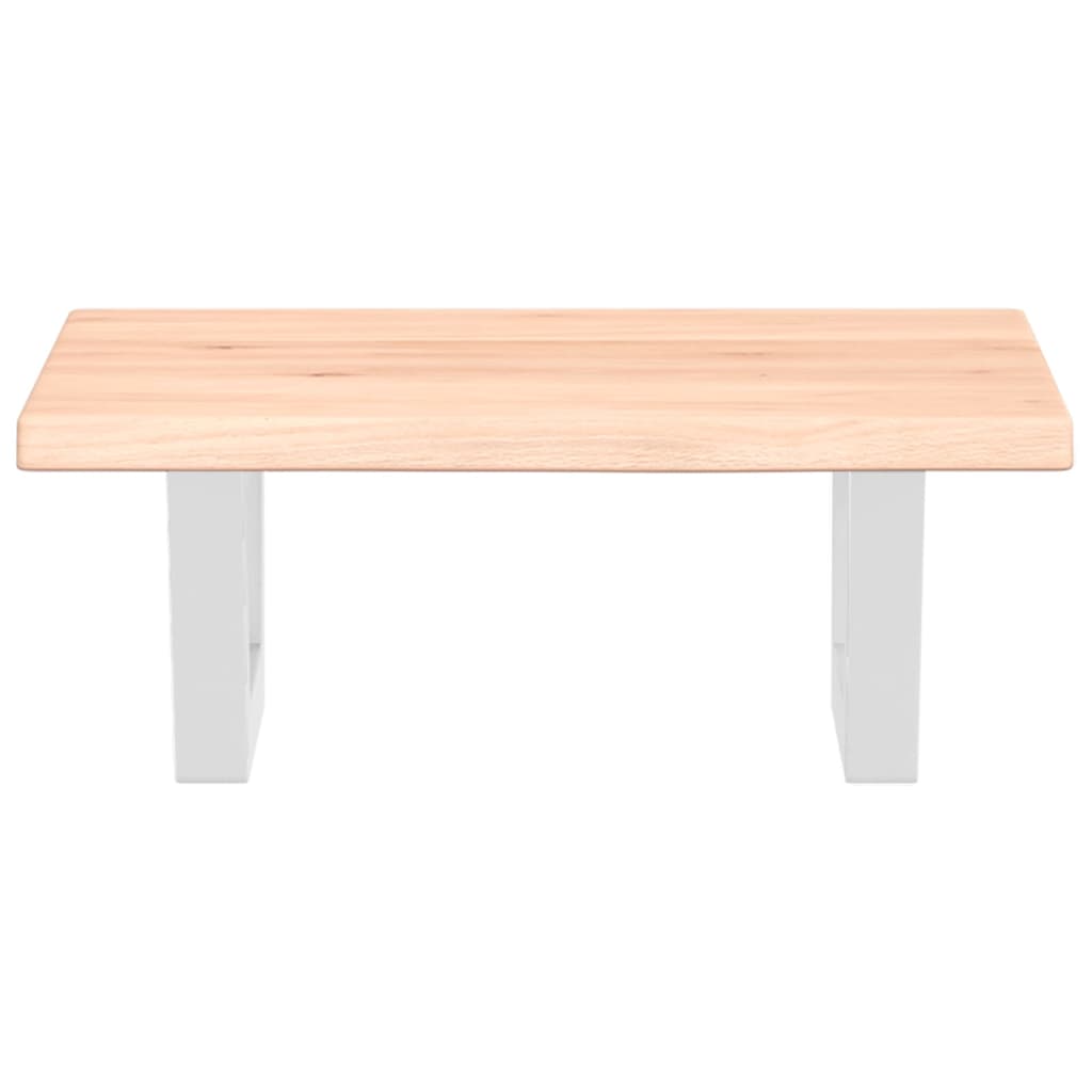 Ράφι Νιπτήρα Τοίχου από Ατσάλι / Μασίφ Ξύλο Δρυός