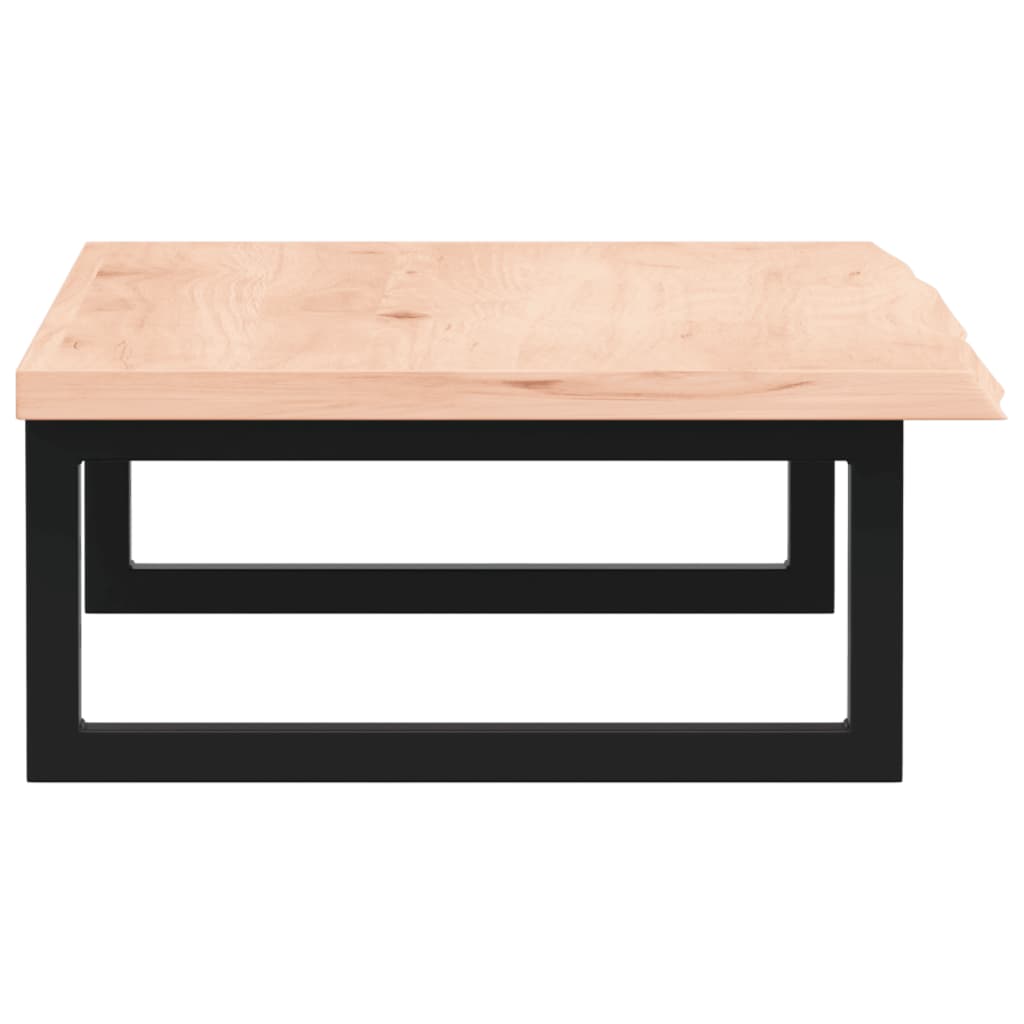 Ράφι Νιπτήρα Τοίχου από Ατσάλι / Μασίφ Ξύλο Δρυός