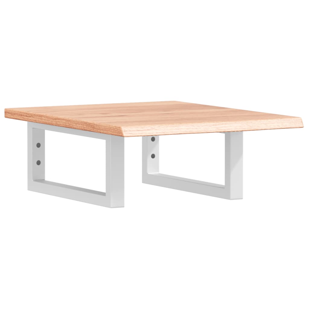 Ράφι Νιπτήρα Τοίχου από Ατσάλι / Μασίφ Ξύλο Δρυός