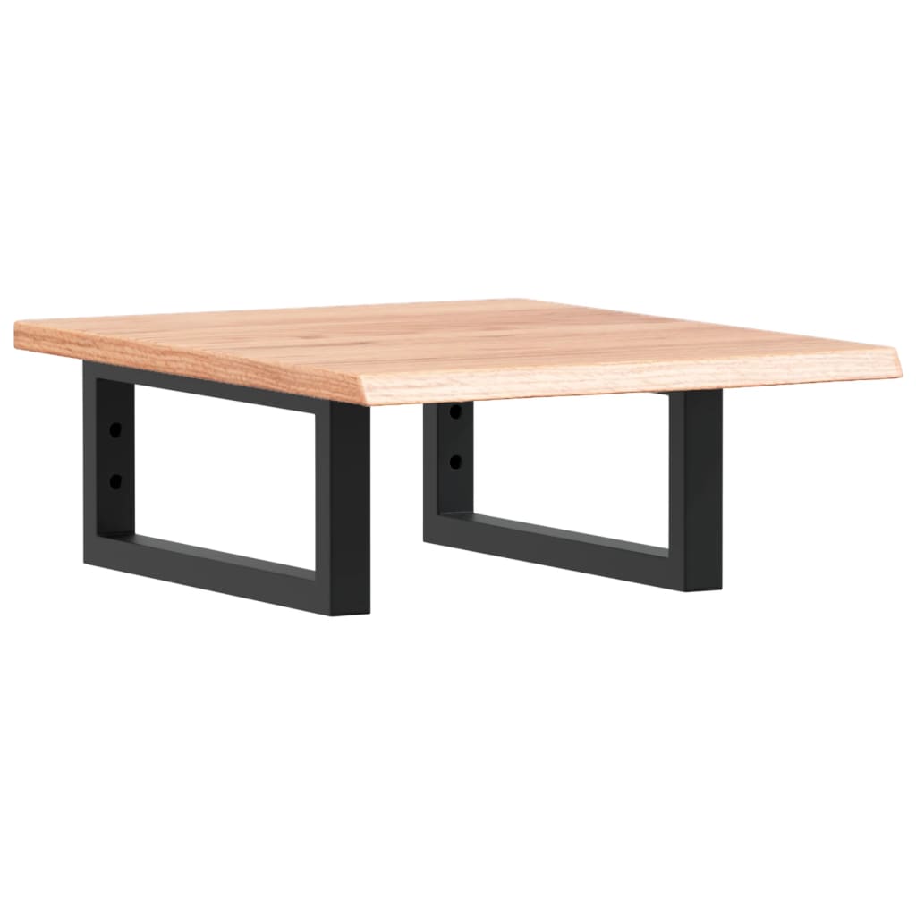 Ράφι Νιπτήρα Τοίχου από Ατσάλι / Μασίφ Ξύλο Δρυός