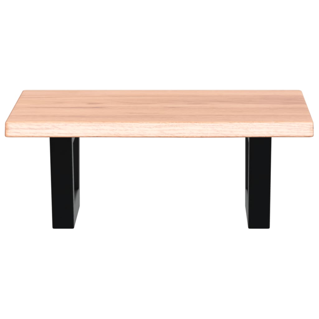 Ράφι Νιπτήρα Τοίχου από Ατσάλι / Μασίφ Ξύλο Δρυός