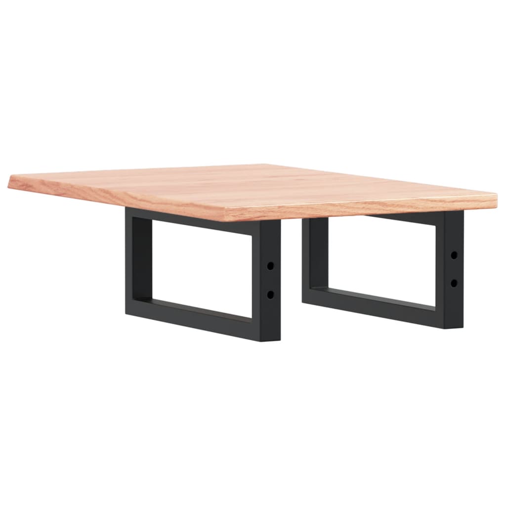 Ράφι Νιπτήρα Τοίχου από Ατσάλι / Μασίφ Ξύλο Δρυός