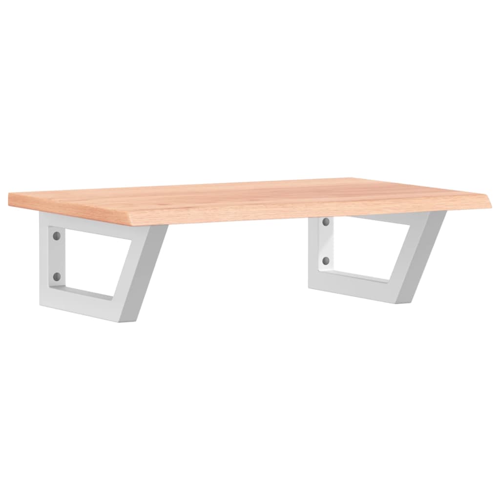 Ράφι Νιπτήρα Τοίχου από Ατσάλι / Μασίφ Ξύλο Δρυός