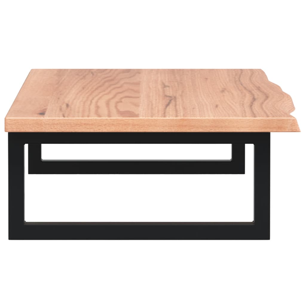 Ράφι Νιπτήρα Τοίχου από Ατσάλι / Μασίφ Ξύλο Δρυός