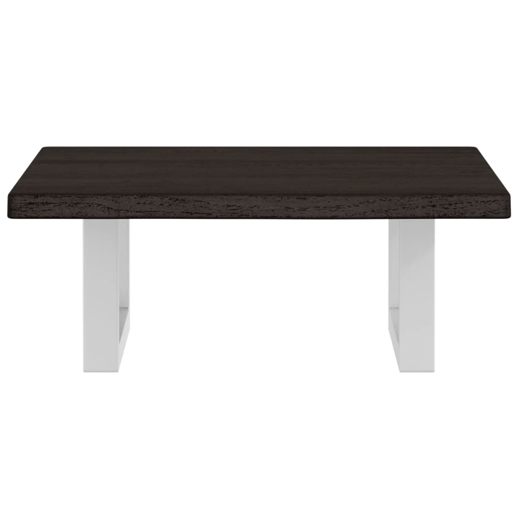 Ράφι Νιπτήρα Τοίχου από Ατσάλι / Μασίφ Ξύλο Δρυός