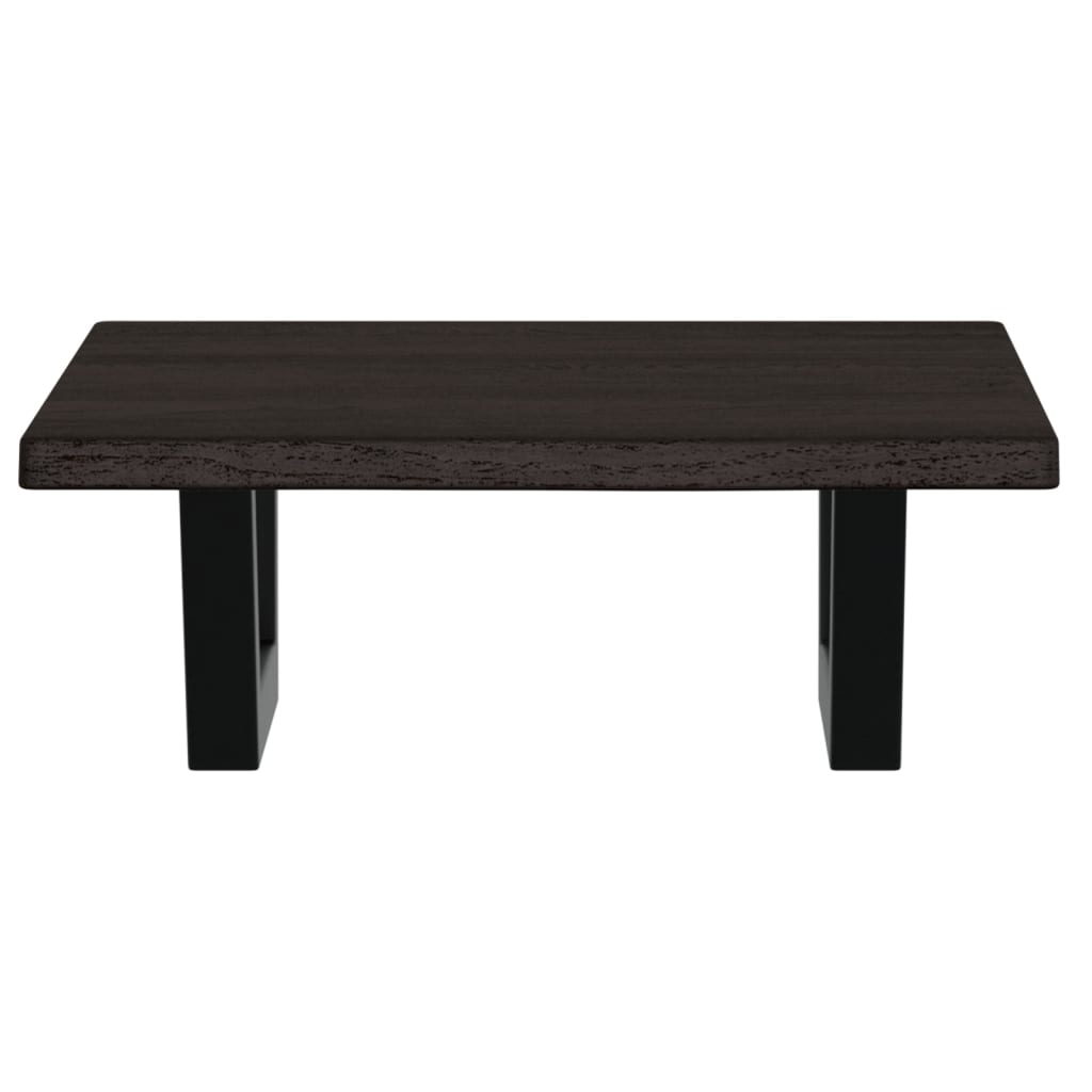 Ράφι Νιπτήρα Τοίχου από Ατσάλι / Μασίφ Ξύλο Δρυός