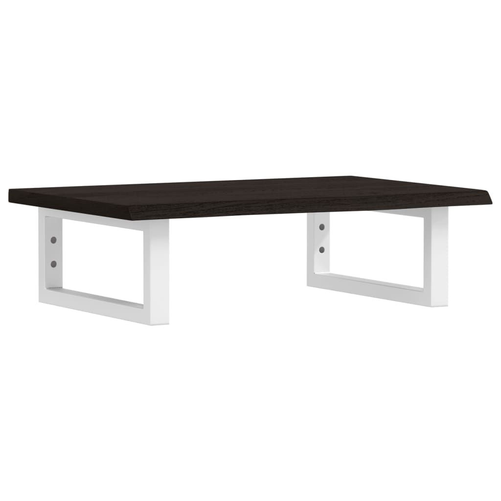 Ράφι Νιπτήρα Τοίχου από Ατσάλι / Μασίφ Ξύλο Δρυός