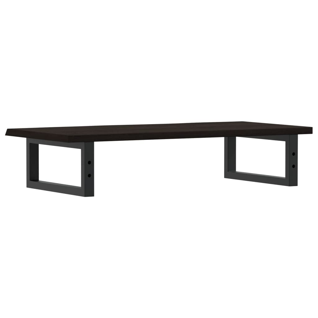 Ράφι Νιπτήρα Τοίχου από Ατσάλι / Μασίφ Ξύλο Δρυός