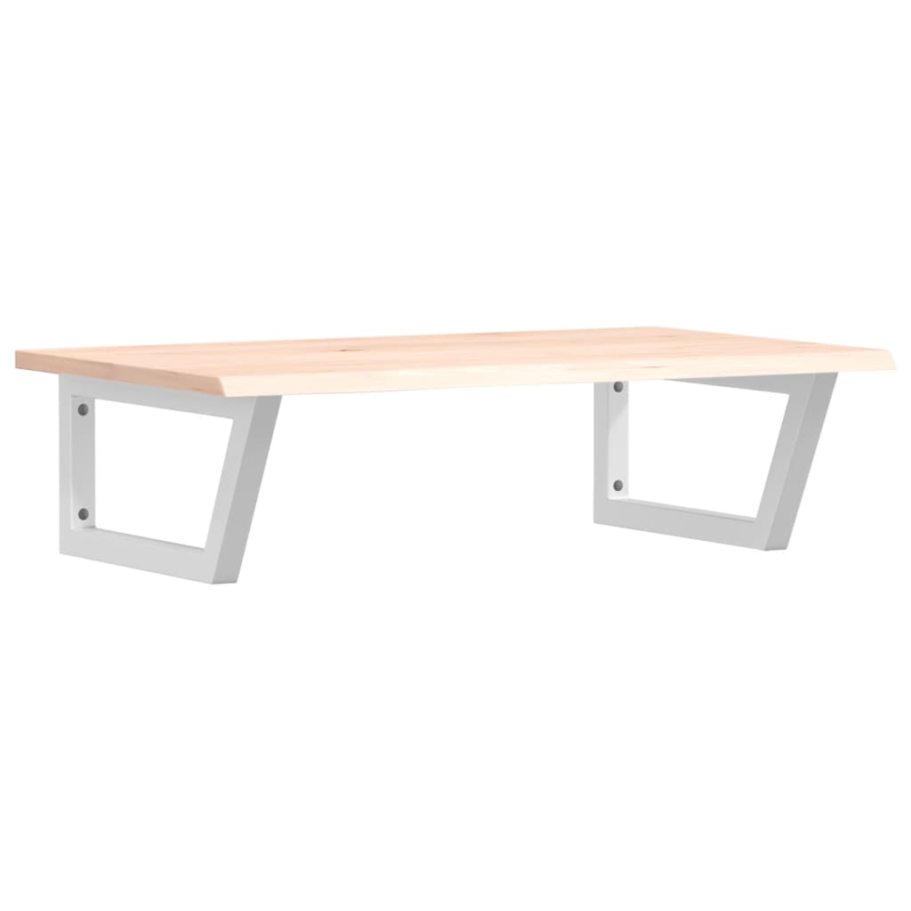 Ράφι Νιπτήρα Τοίχου από Ατσάλι / Μασίφ Ξύλο Δρυός