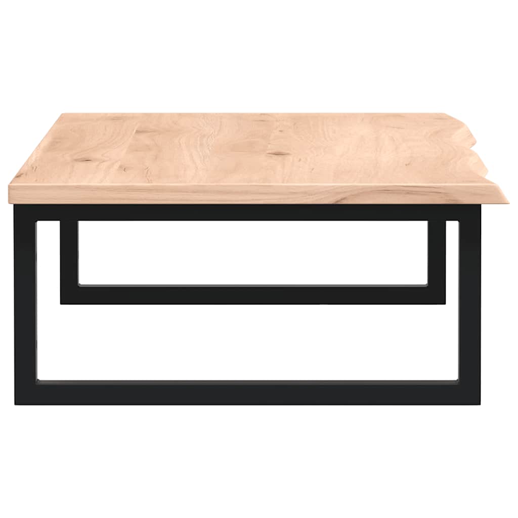 Ράφι Νιπτήρα Τοίχου από Ατσάλι / Μασίφ Ξύλο Δρυός