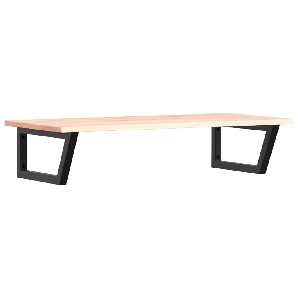 Ράφι Νιπτήρα Τοίχου από Ατσάλι / Μασίφ Ξύλο Δρυός