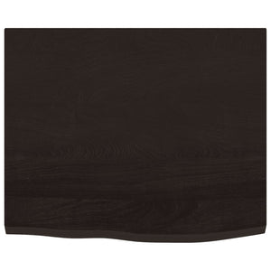 Ράφι Νιπτήρα Τοίχου από Ατσάλι / Μασίφ Ξύλο Δρυός - Pakobazaar