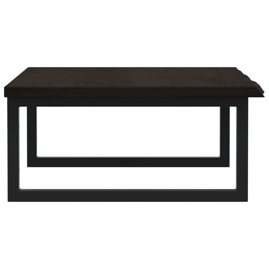 Ράφι Νιπτήρα Τοίχου από Ατσάλι / Μασίφ Ξύλο Δρυός