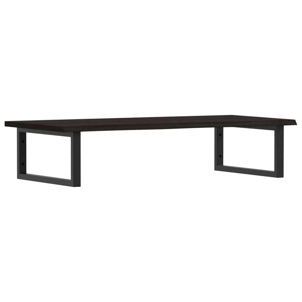 Ράφι Νιπτήρα Τοίχου από Ατσάλι / Μασίφ Ξύλο Δρυός