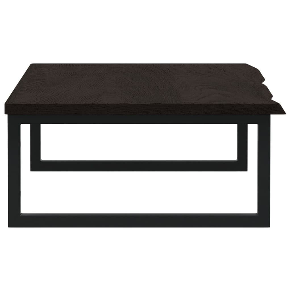 Ράφι Νιπτήρα Τοίχου από Ατσάλι / Μασίφ Ξύλο Δρυός