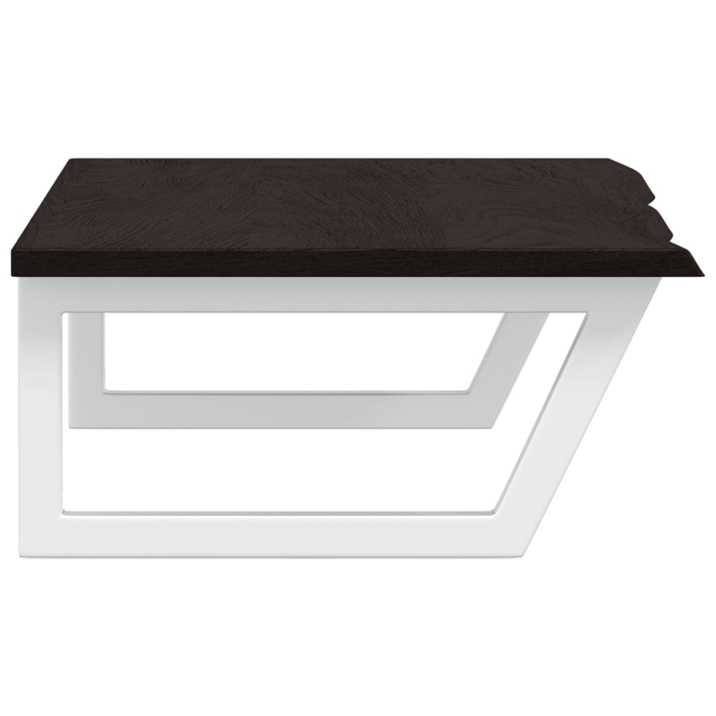 Ράφι Νιπτήρα Τοίχου από Ατσάλι / Μασίφ Ξύλο Δρυός