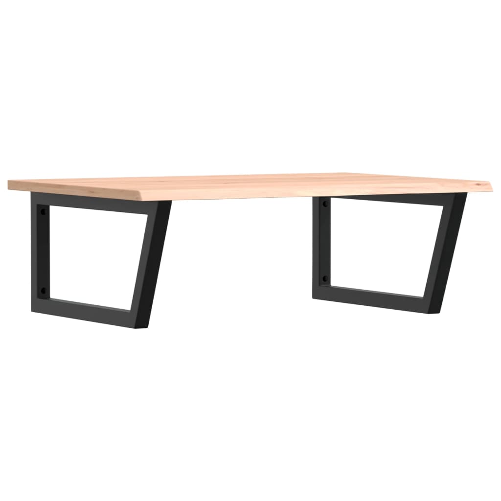 Ράφι Νιπτήρα Τοίχου από Ατσάλι / Μασίφ Ξύλο Δρυός - Pakobazaar