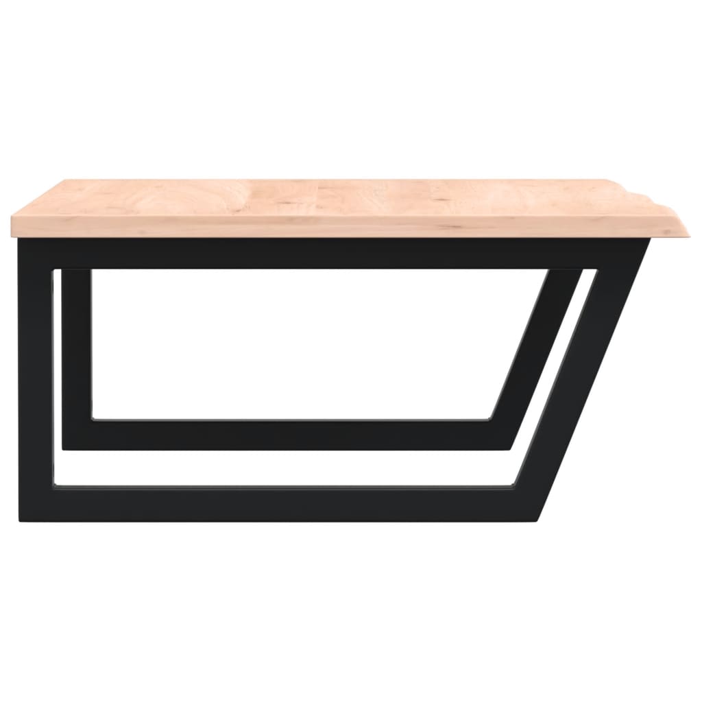 Ράφι Νιπτήρα Τοίχου από Ατσάλι / Μασίφ Ξύλο Δρυός - Pakobazaar