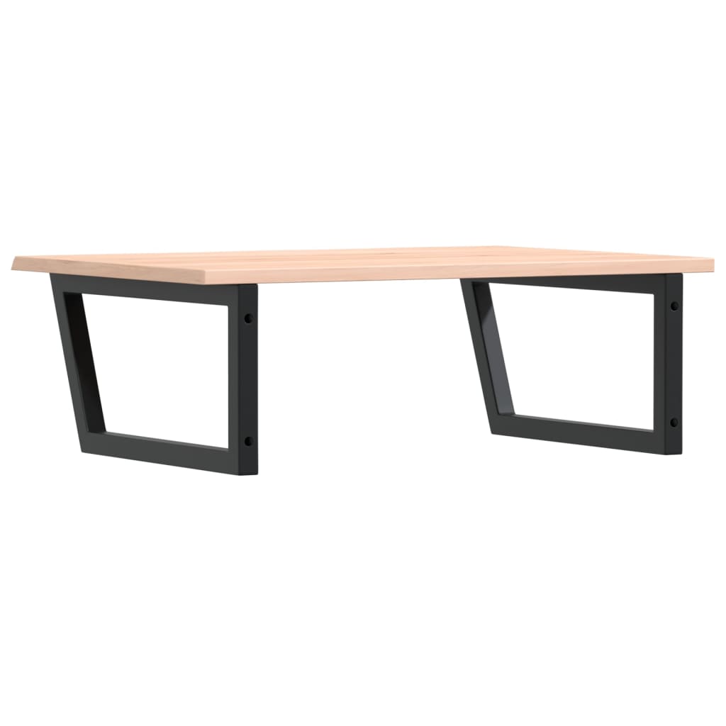 Ράφι Νιπτήρα Τοίχου από Ατσάλι / Μασίφ Ξύλο Δρυός - Pakobazaar