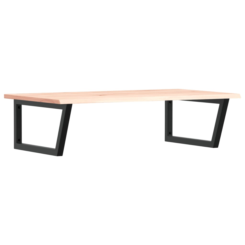 Ράφι Νιπτήρα Τοίχου από Ατσάλι / Μασίφ Ξύλο Δρυός