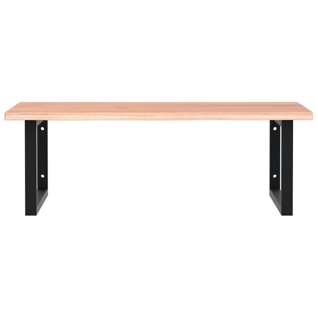 Ράφι Νιπτήρα Τοίχου από Ατσάλι / Μασίφ Ξύλο Δρυός - Pakobazaar