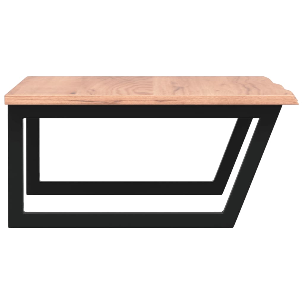 Ράφι Νιπτήρα Τοίχου από Ατσάλι / Μασίφ Ξύλο Δρυός