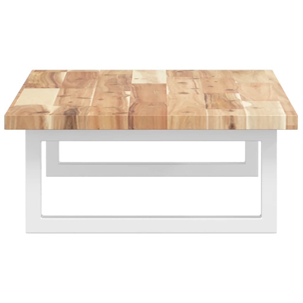 Ράφι Νιπτήρα Τοίχου από Ατσάλι / Μασίφ Ξύλο Ακακίας