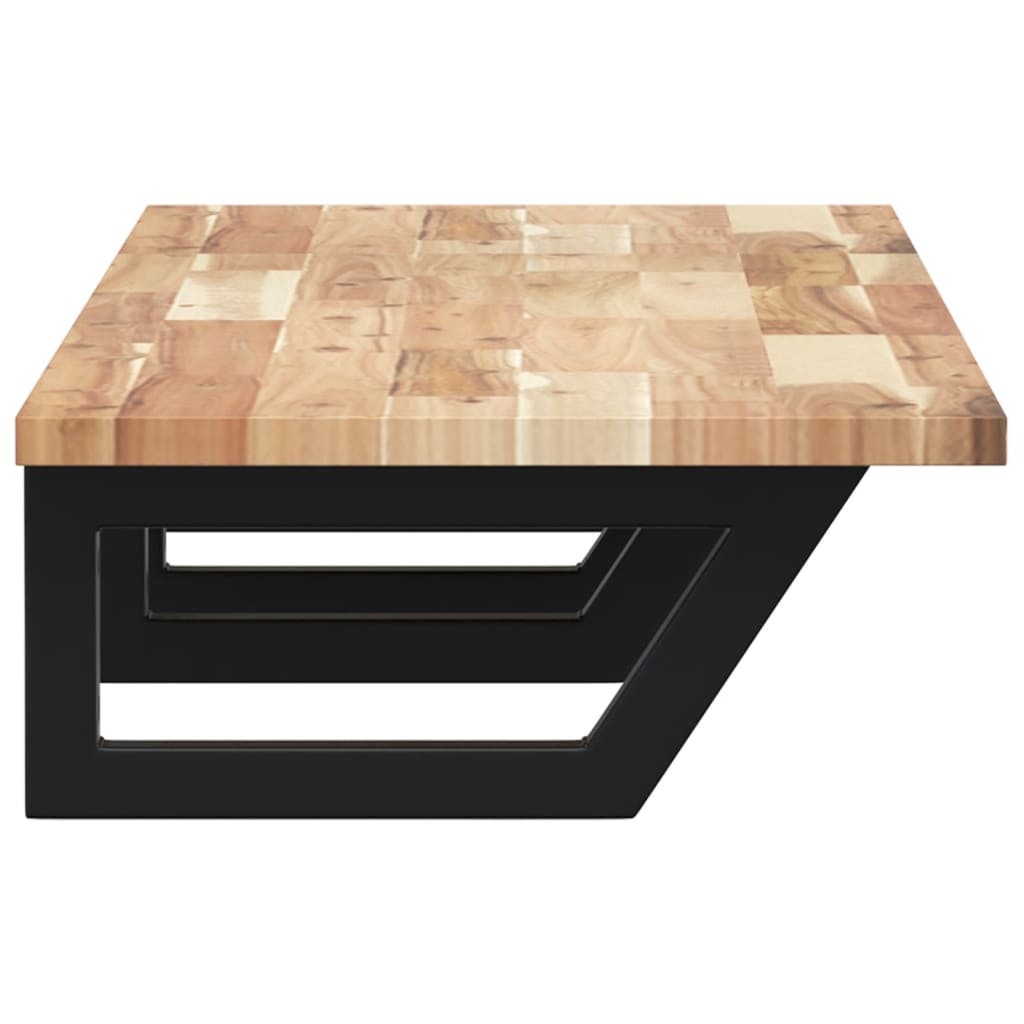 Ράφι Νιπτήρα Τοίχου από Ατσάλι / Μασίφ Ξύλο Ακακίας - Pakobazaar