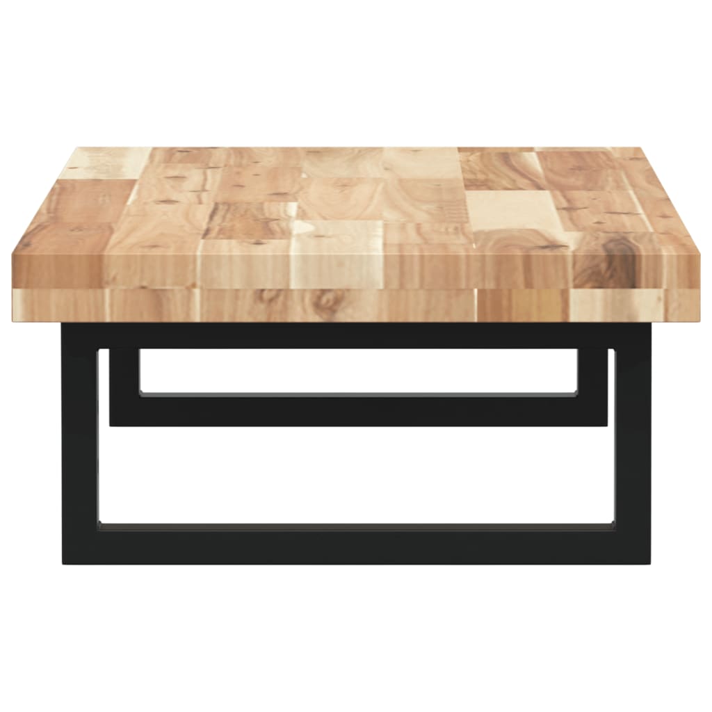 Ράφι Νιπτήρα Τοίχου από Ατσάλι / Μασίφ Ξύλο Ακακίας