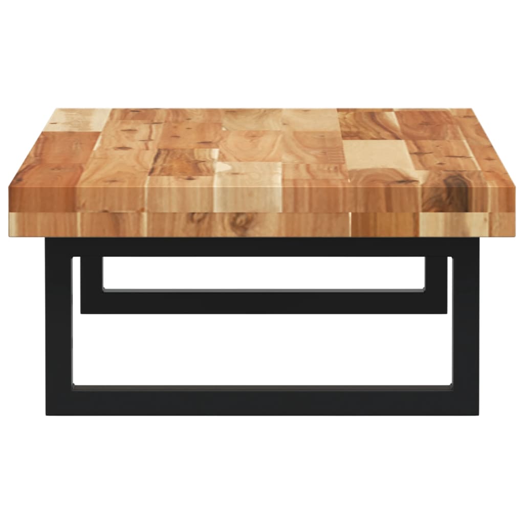 Ράφι Νιπτήρα Τοίχου από Ατσάλι / Μασίφ Ξύλο Ακακίας