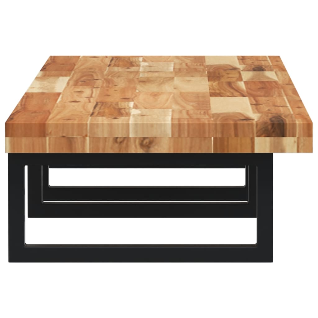 Ράφι Νιπτήρα Τοίχου από Ατσάλι / Μασίφ Ξύλο Ακακίας