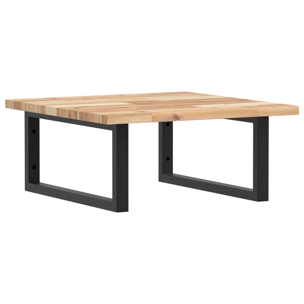 Ράφι Νιπτήρα Τοίχου από Ατσάλι / Μασίφ Ξύλο Ακακίας