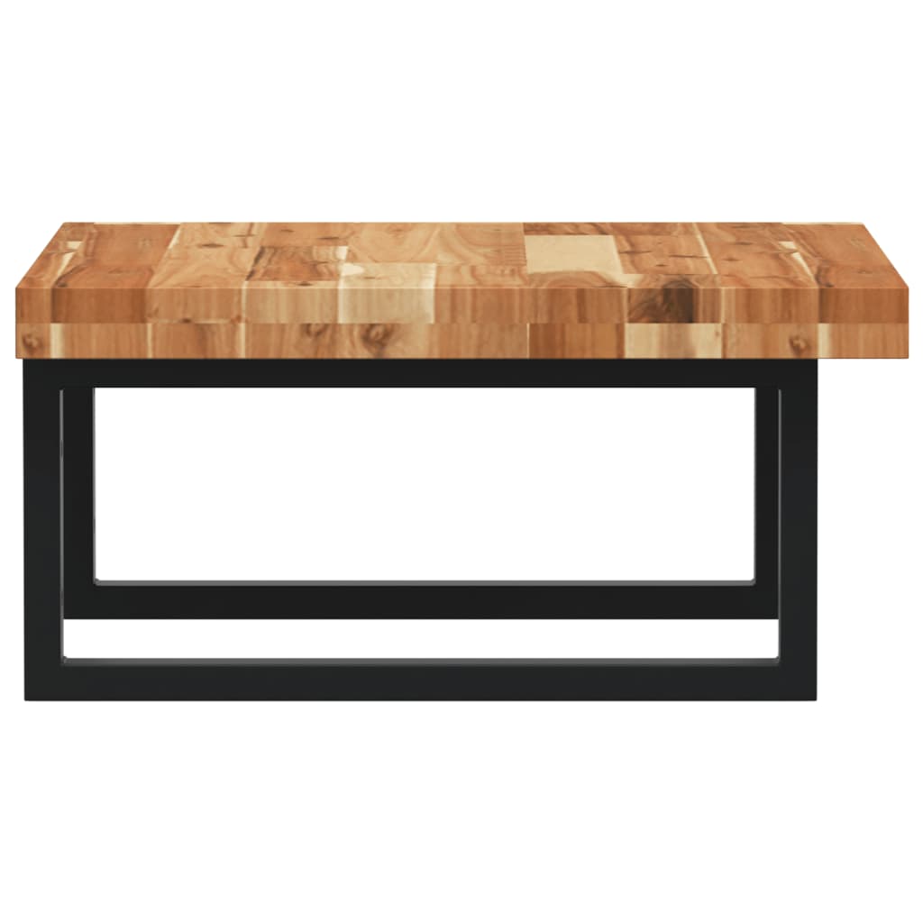 Ράφι Νιπτήρα Τοίχου από Ατσάλι / Μασίφ Ξύλο Ακακίας